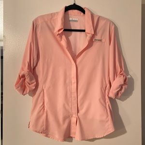Pink Columbia PFG Long-Sleeve Shirt. Size L.